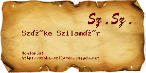 Szőke Szilamér névjegykártya